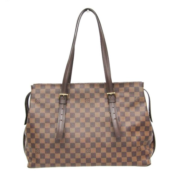 LOUIS VUITTON Authentic Brown Damier Shoulder Bag - Picture 1 of 11